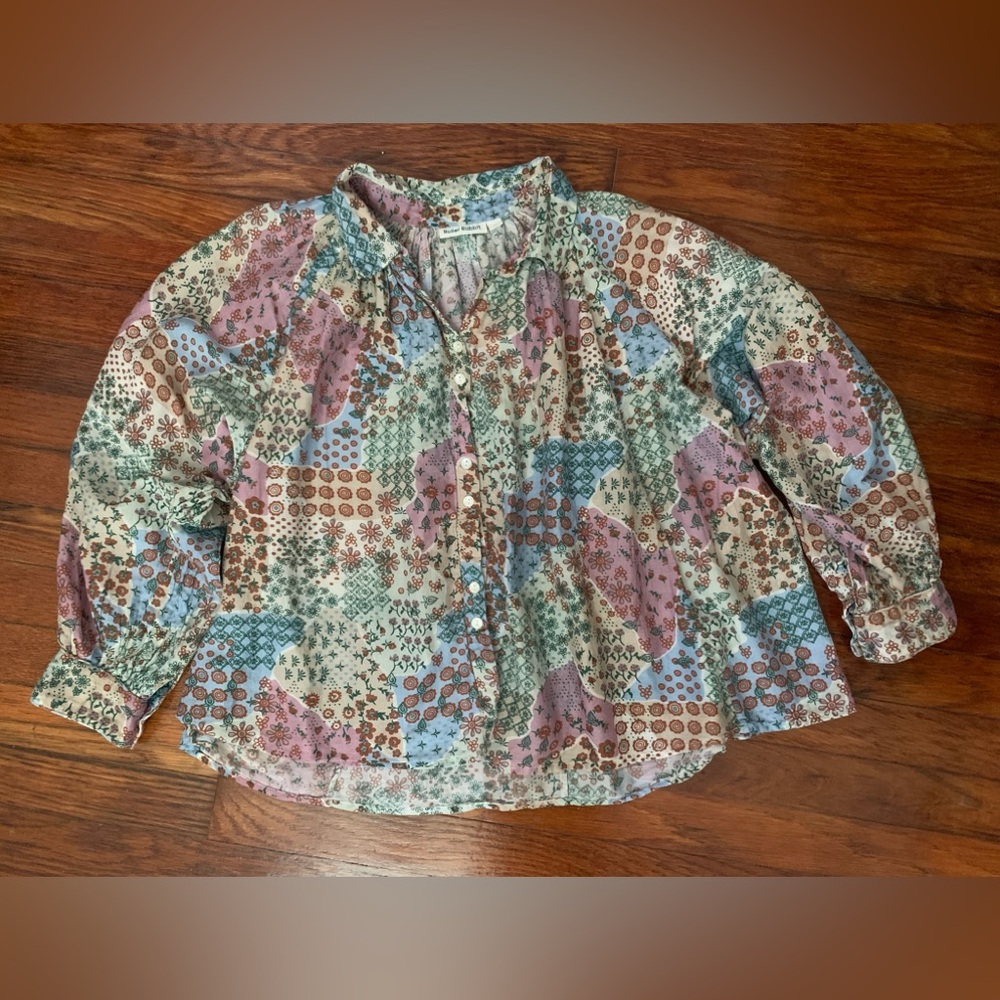 Roller Rabbit Patchwork Print Blouse - image 6